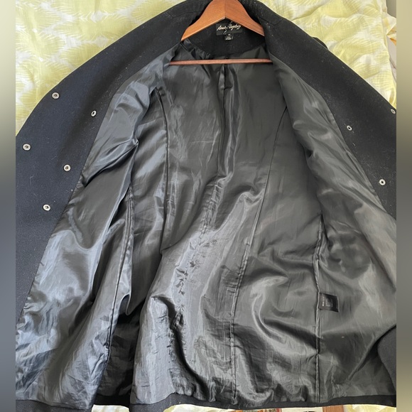 Wool blend double breasted coat - Picture 3 of 10